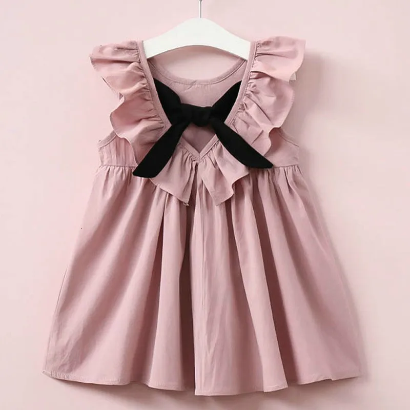 Hurave-Summer-2017-New-Casual-Style-Fashion-Fly-Sleeve-Girls-Bow-Dress-Girl-Clothing-For-Children_meitu_1