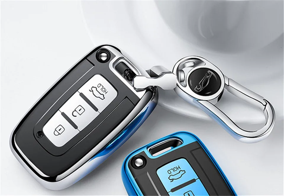 Cover Chiave/telecomando per Hyundai Solaris HB20 Veloster SR IX35 Accento Elantra i30 Per KIA RIO K3 k2 Sportage Accessori - H8dcf55ac7d3d47f1a54112d879579affk