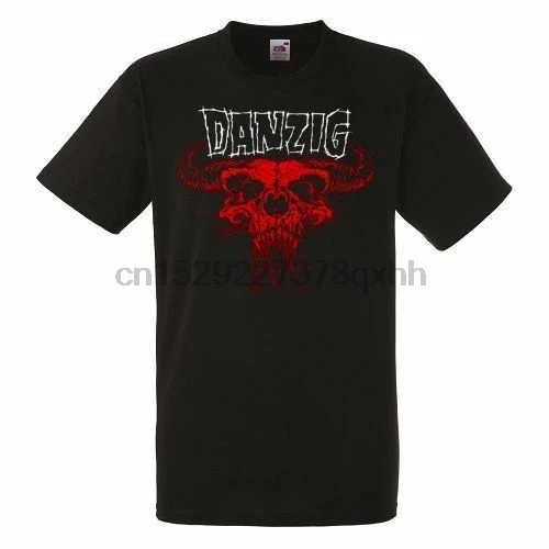 Черная футболка с логотипом Danzig 3 мужская рубашка рок-группы музыка | Мужская