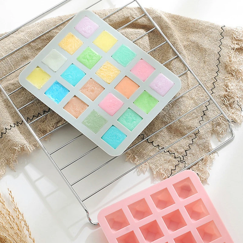 1 Pcs Silicone Diamond Ice Cube Tray Popsicle Molds DIY Decorating Mold Fondant Cake Cookie Jelly Ice Cream Tools K1668 I