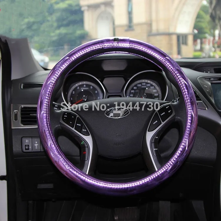 Бесплатная доставка! Модный женский чехол рулевого колеса автомобиля подходит