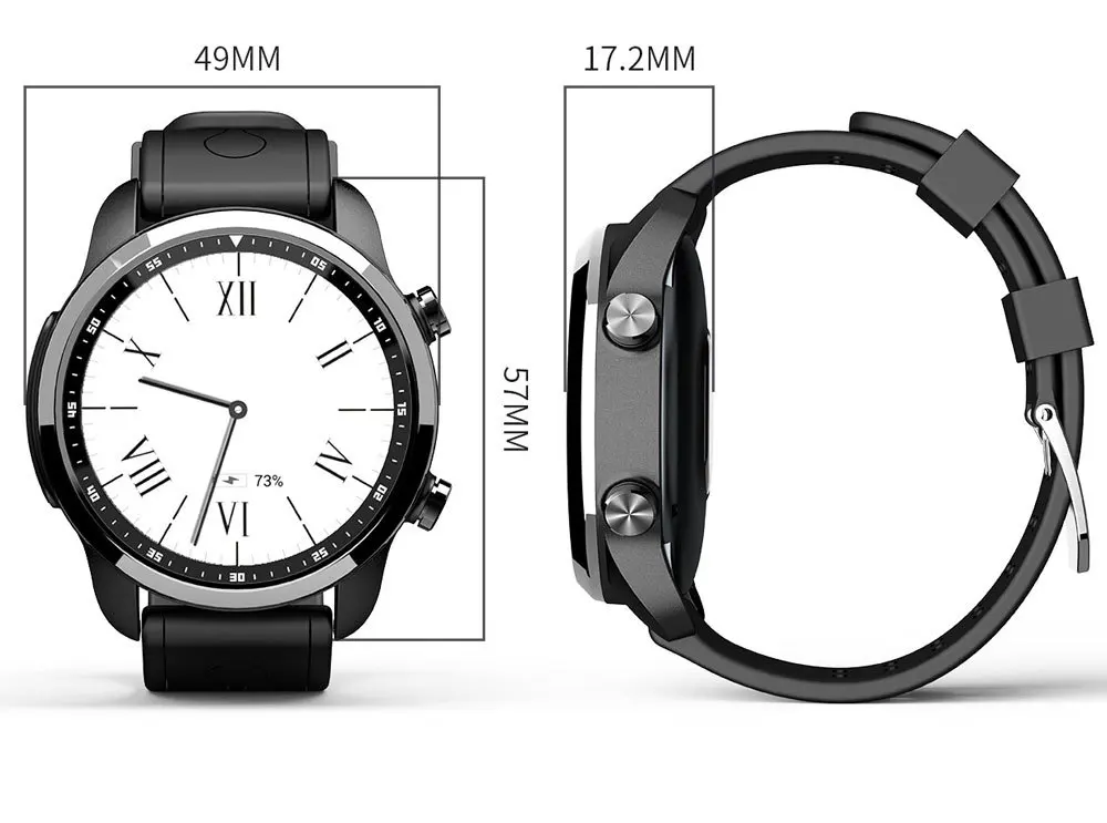 4G Smartwatch Phone 1.3 Inch Android 6.0 MTK 6737 Sports Fitness Exercise Bracelet 1.2GHz 1GB RAM 16GB ROM 620mAh Smart Watch