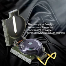 Многофункциональный складной компас армейский зеленый военный Портативный Компас прочный Компас для лодки крепление на приборную панель инструменты для выживания