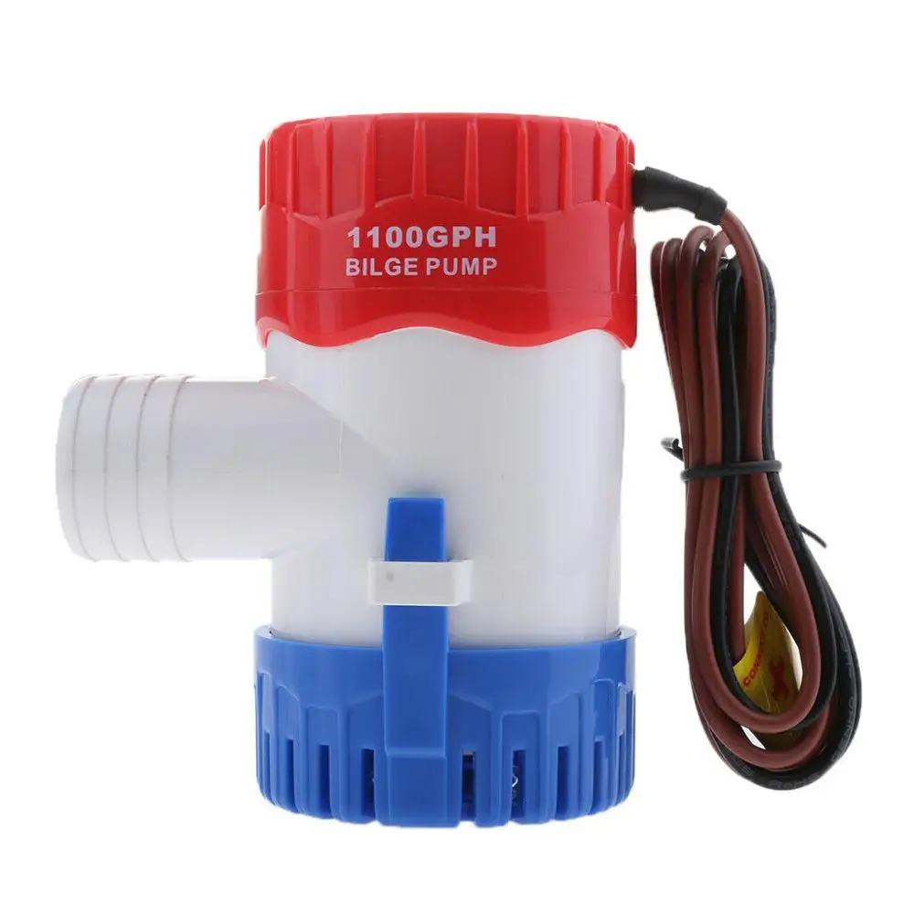 Boat 500GPH/750GPH/1100GPH Bilge Electric Water Pump 12v with Float Switch Combination for Seaplane Motor Homes Houseboat 1100gph automatic bilge pump motor 12v electric boat pump yacht boat fishing automatic water houseboat with float switch