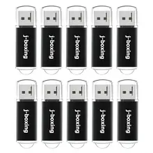 J-бокс 10 шт. 1 ГБ USB флеш-накопители оптом 2 Гб прямоугольные флеш-накопители 4 ГБ 8 ГБ USB карта памяти 16 ГБ 32 ГБ Флешка с крышкой черный