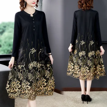 

Dress Autumn and Winter 2020 New Style Embroidery Dress g