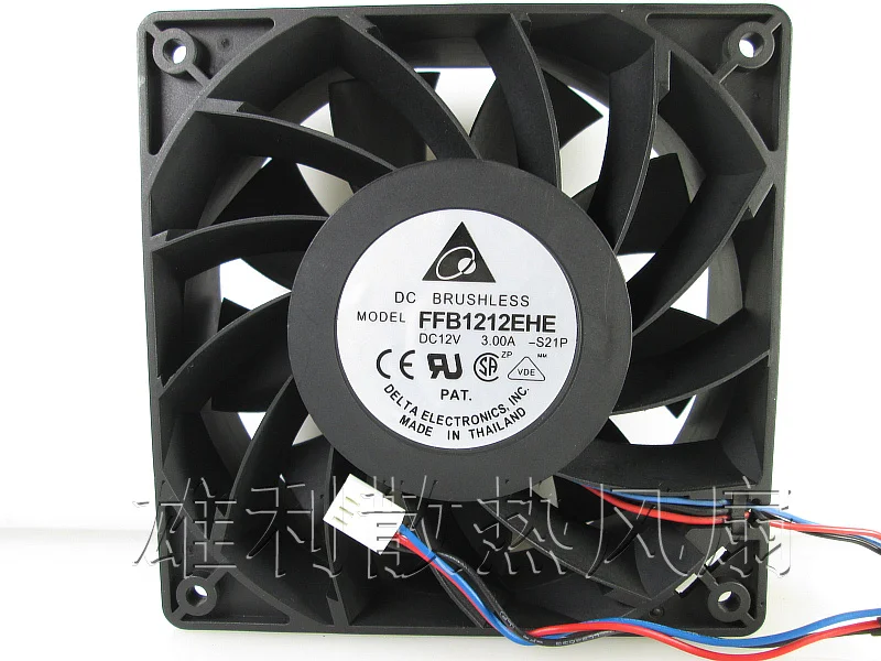 

Free Delivery.3A violent fan 12cm fan FFB1212EHE 12V I miner fan 3.0A