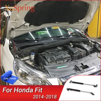 

Car Bonnet Hood Cover Spring Shock Bracket Hydraulic Rod Gas Strut Lifter kit For Honda Fit Jazz GK5 2014-2020
