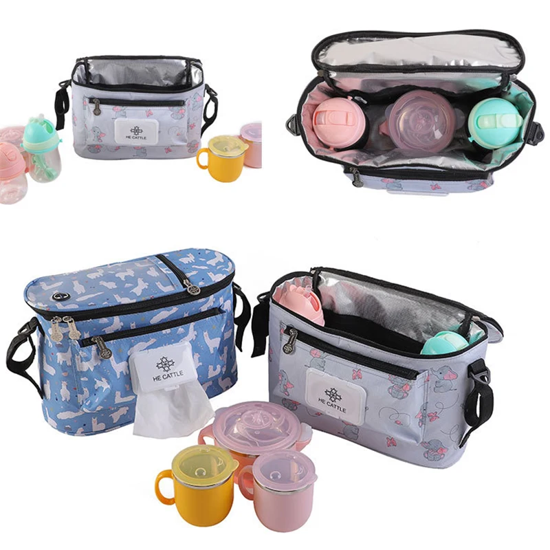 Zipper Baby Diaper Bags Mommy Backpack Sac A Langer Bebe Stroller Nappy Organizer Lunch Bag