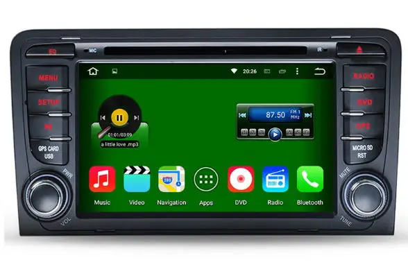 Android 8 0 7 1 6 Автомобильный dvd-плеер для Audi A3 2002-2011 GPS навигационная Радио система 4G