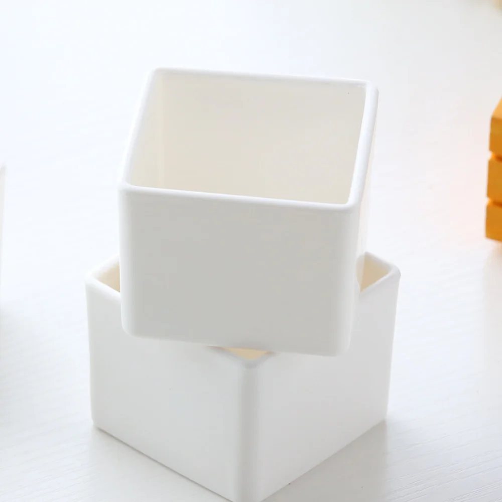 Мини пластиковые горшки для суккулентов Цветочная плантатор домашнего офиса