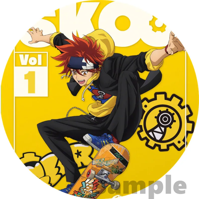 Anime SK8 The Infinity Cosplay Badge Miya RekI Snow Cherry Blossom Brooch Pin Accessories For Clothes Backpack Decoration gift