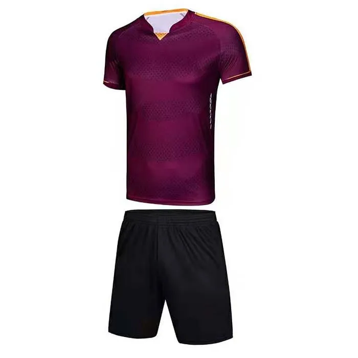Новое поступление, Футбольная форма на заказ, Мужской Детский спортивный костюм, спортивный комплект, футбольные майки и шорты, черный комплект с футболкой для футбола - Цвет: Red