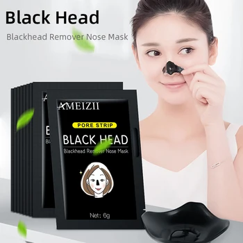 

5PCS Bamboo Charcoal Blackhead Remove Facial Masks Deep Cleaning Purifying Peel Off Black Facail Face Masks