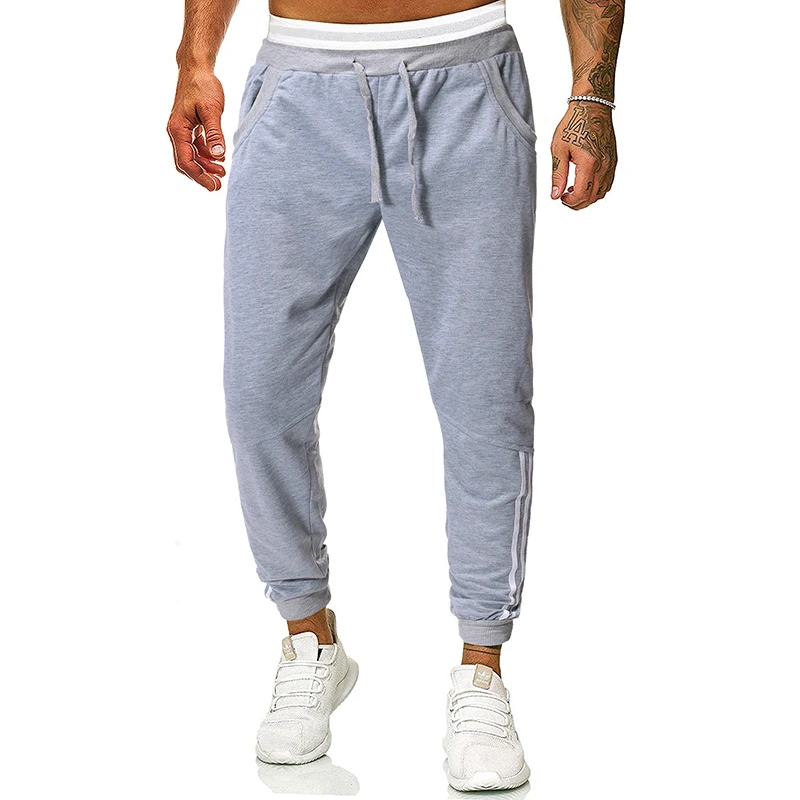 style 3-gray Adisputent, осенние мужские брюки, бодибилдинг, уличная одежда, спортивные штаны, спортивные штаны для бега, спортивные мужские одноцветные штаны на молнии - Цвет: style 3-gray