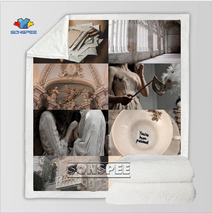 1 SONSPEE Blue mosaic Harajuku, детское одеяло с 3D принтом для взрослых, покрывало для диванов, постельные принадлежности для путешествий, фирменный магазин-аутлет, удобное K52 - Цвет: 1