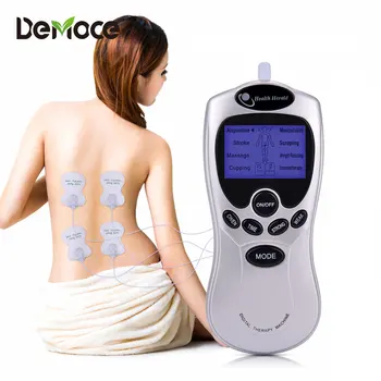 

US Stock Tens Unit Machine EMS Muscle Stimulation Back Pain Relief Pulse Massager Digital Tens Acupuncture with 4 Electrode Pads