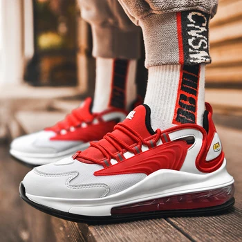 

Four seasons trend ins outdoor sports cushion soft bottom light increase comfort high quality fashion men's casual shoes