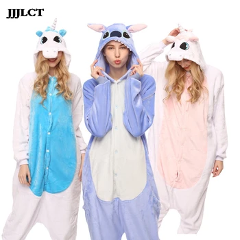 

Suit flannel warm pajamas a winter pokemon pajamas pins ousni adult female animal unicornio pajamas
