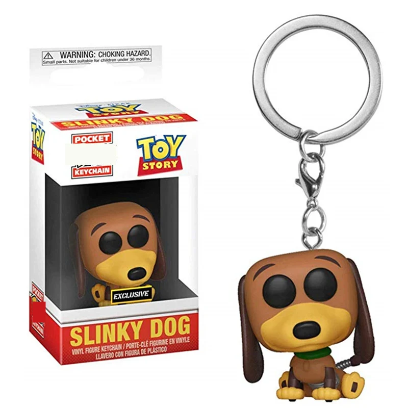 FUNKO POP мультфильма «История игрушек», 4 Карманный Брелок для ключей POP собака Спиралька горячей Фигурки Коллекционная модель игрушки для