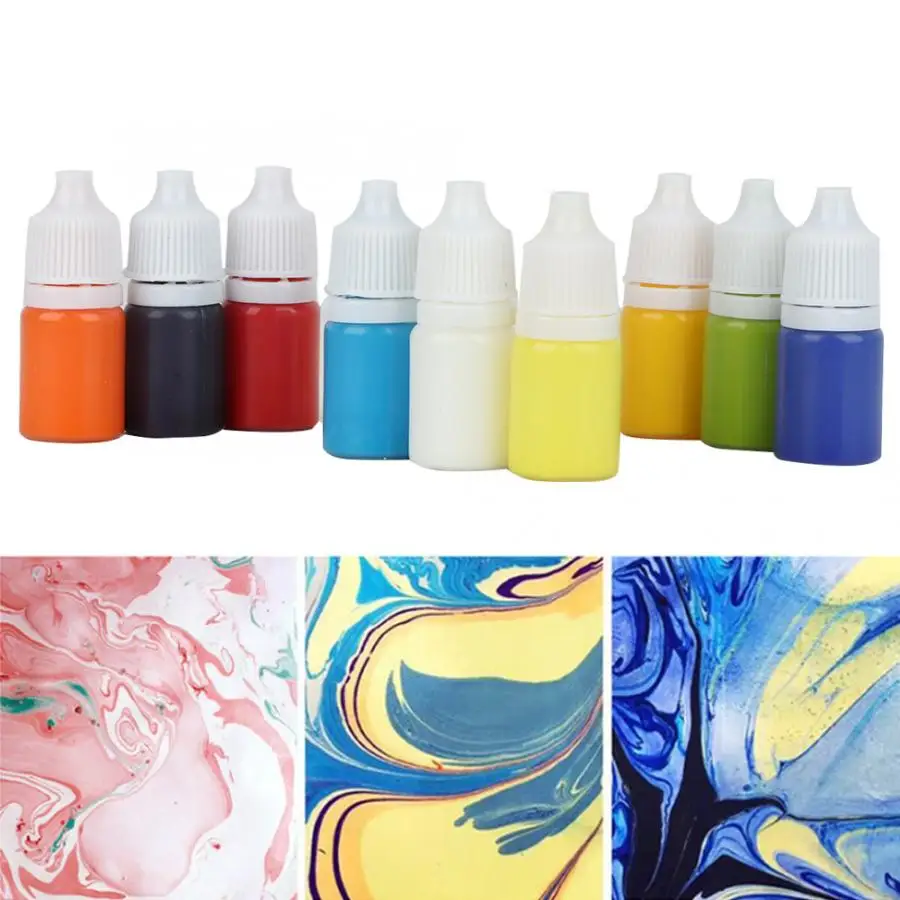 Пигмент для воды Marbling бумаги Ebru Art Tool с поддоном A5 27x20 см (случайный цвет)|Акварель|