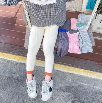 

2020 New Wholesale Girls Leggings Fashion Spring Cotton Soft Girls Leggings 1-6 years PY162