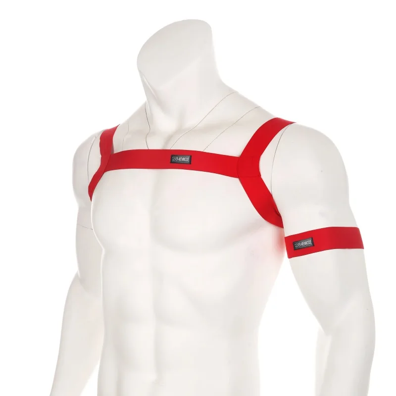 Men Harness Lingerie Body Chest Strap Bondage Costume with Arm Band for Men mens bondage lingerie sexy fetish wear men chest harness belt