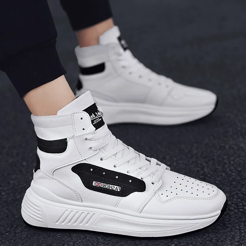 

2020 Old Man Shoes Men Spring And Autumn New Style MEN'S SHOES Hight-top Basketball Athletic Shoes Students Breathable Casual Tr