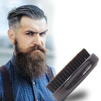 

Hair Brush for Men,Palm Brush ,Bristle Beard Brush Wood Handle Comb