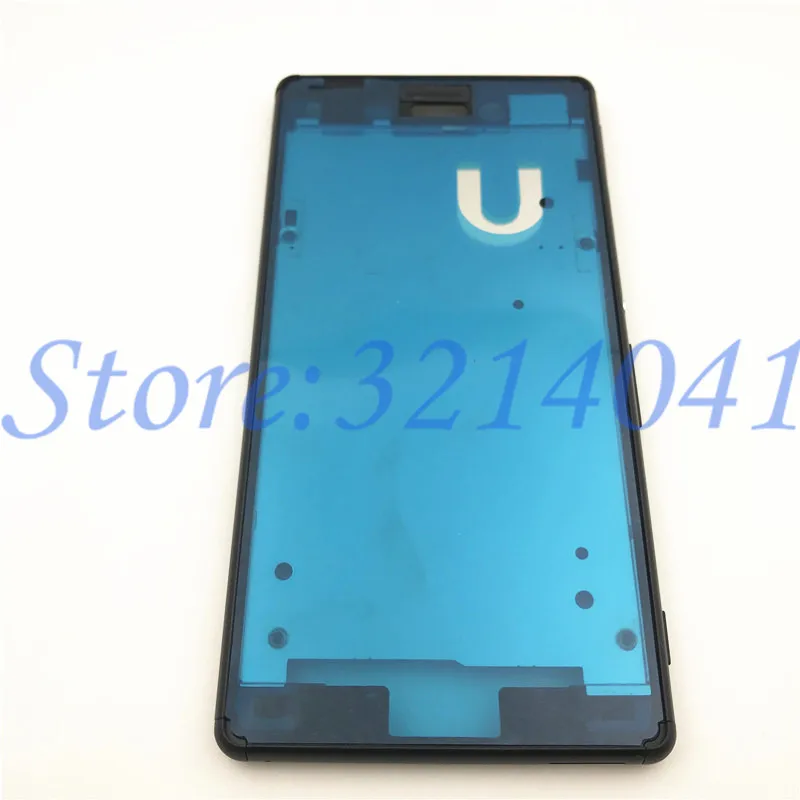 Full Housing Front Frame For Sony Xperia M4 Aqua Front Bezel Middle Frame Housing+Battery Back Cover+Power Volume Flex Cable