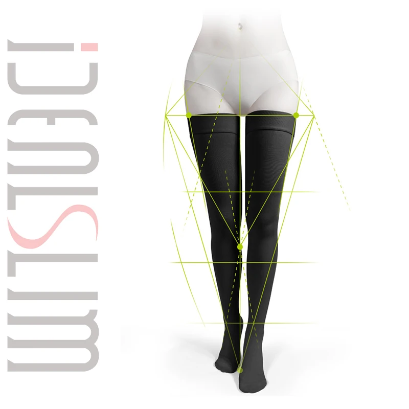 

IDEALSLIM 23-32mmHG Calf Support Graduate Compression Thigh High Support Brace for Varicose Veins
