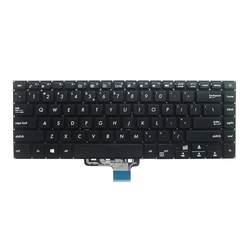 Фото Клавиатура для ноутбуков ASUS Pro15 S15 S510 S510U S5100UQ UK505B U5100UQ S510UA UX530 UX550 UX580, Черная №1