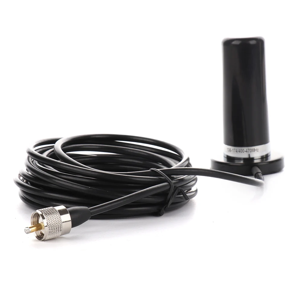 1PC Car Antenna Dual VHF/UHF 80W Car Truck Mobile Ham Signal Amplifier Anti interference Metal