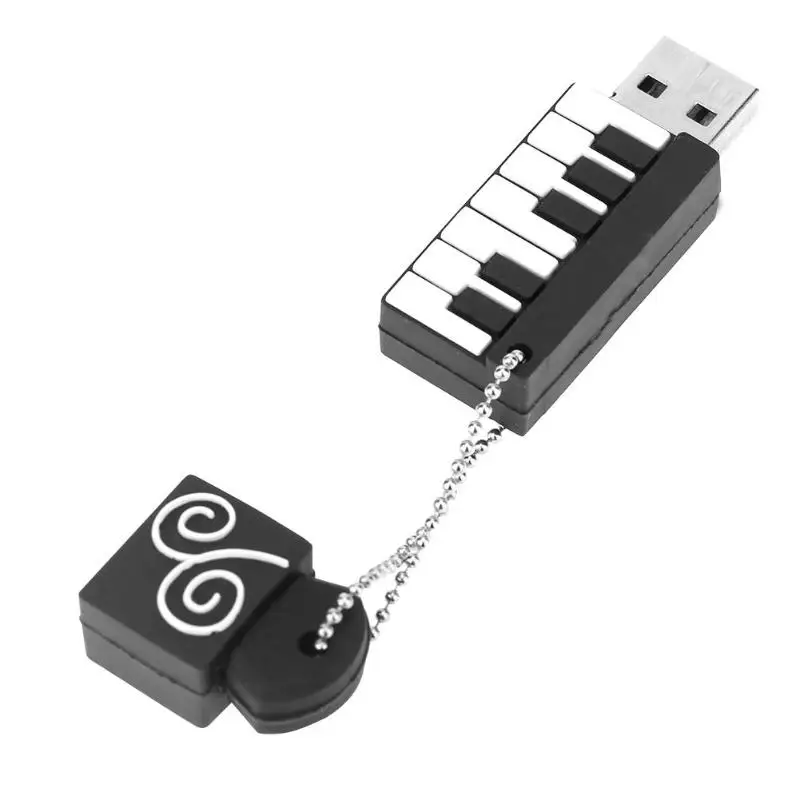 Мини Портативный USB2.0 порт фортепиано Форма силиконовый корпус USB флэш-диск