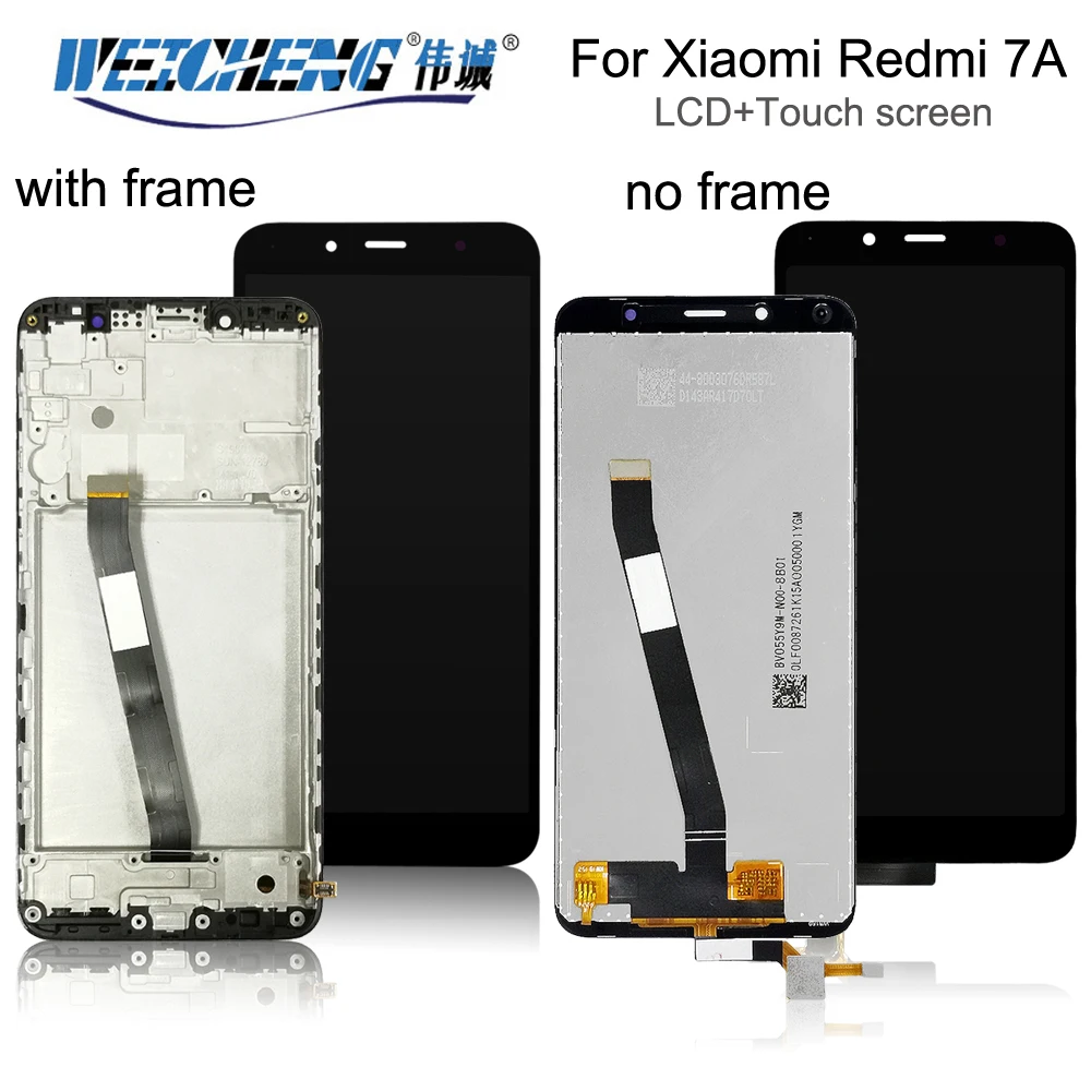 

ЖК-дисплей 5,45 дюйма для XiaoMi Redmi 7A, сенсорный экран с рамкой для Redmi 7A, ЖК-дигитайзер, сенсорная стеклянная панель, бесплатные инструменты