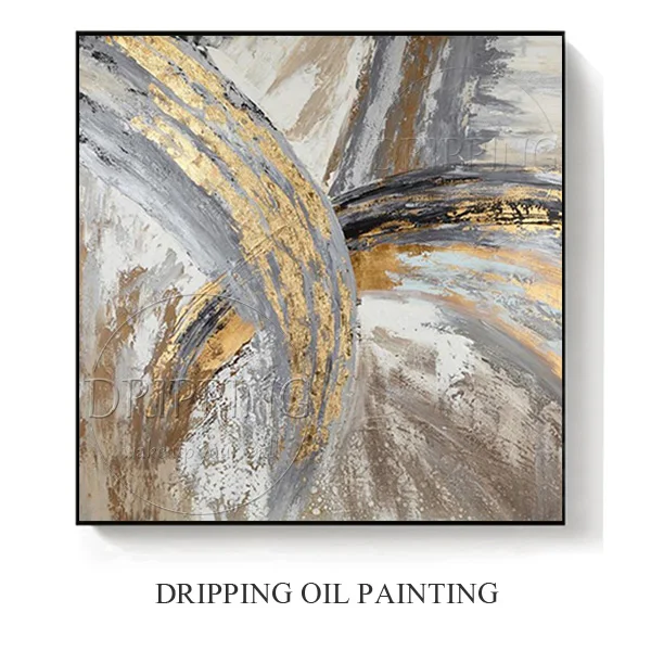 Abstract Painting A Художественная ручная роспись высокого качества абстрактная Золотая картина маслом на холсте виды великолепных цветов Абстрактная живопись для настенного искусства - Цвет: Abstract Painting A