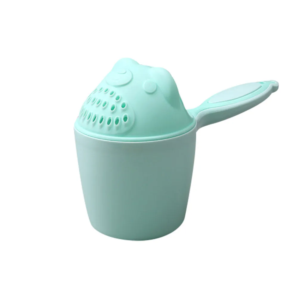 green Детская Ложка для душа, для ванной, для воды, для плавания, шампунь, стакан, Детские аксессуары для ванной комнаты, продукты, Salle De Bain Badkamer - Цвет: green