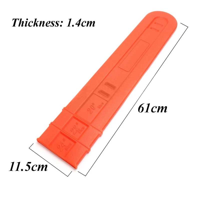 DWZ 20'' 22'' 24'' Orange Chainsaw Bar Cover Scabbard Universal Guide Plate