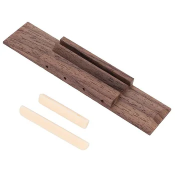 

Saddle Slotted Rosewood Ukulele Bridge Set Musical Instruments Universal Easy Install Ivory Nut DIY Home Practical Accessory