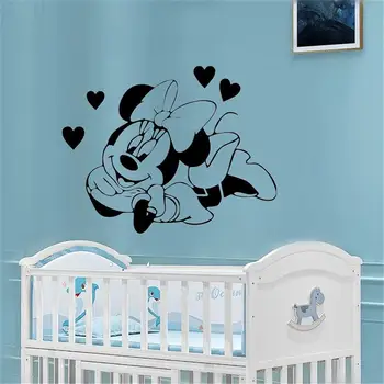 

Sexy Minnie Wall Stickers Love Smile Self Adhesive Decorative Vinyls Wallpaper Decals for Children Room Living Room Decoration