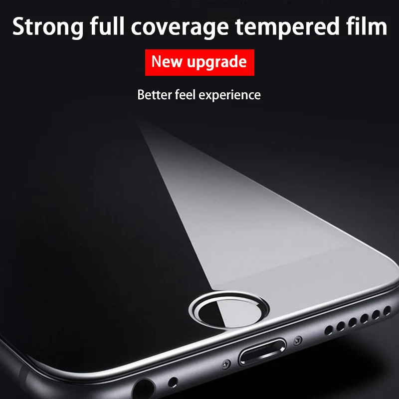 3PCS Curved Full Cover Protective Glass On The For iPhone 7 8 6S Plus Tempered Screen Protector iPhone 8 7 6 SE 2020 Glass Film