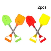 2pcs/set Children Summer Beach Toy Kids Outdoor Digging Sand Shovel Play Sand Tool Playing Snow Shovels Play House Toys 1
