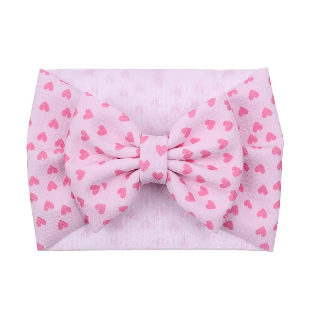 Baby Bows Hair Accessories Christmas Girls Wide Headband Toddler Floral Printing Turban Newborn Photo Prop Children Boy Hairband - Цвет: 29