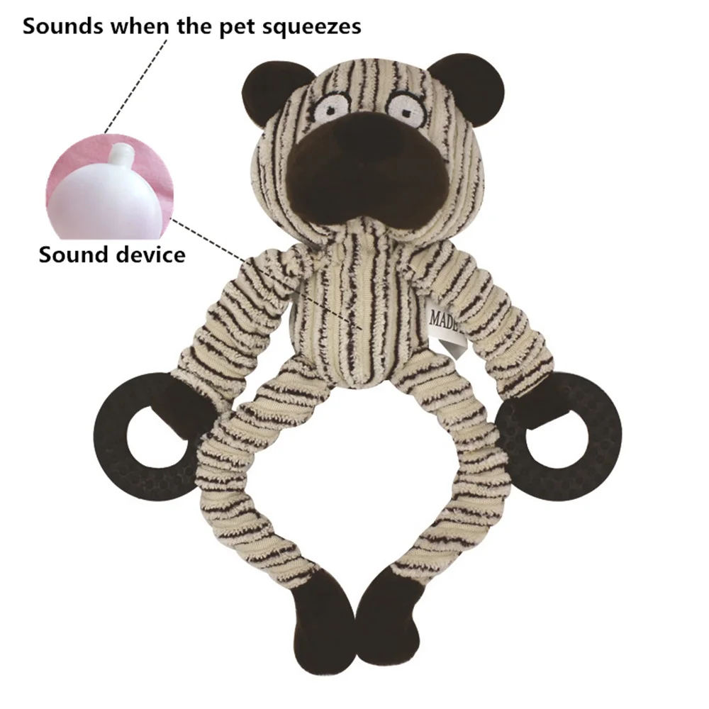 Товар для животных игрушки для собак жевательная игрушка для собак зубочистка открытый Забавный инструмент игрушка для большой маленькой собаки кошки вокальный плюш обезьяна дропшиппинг