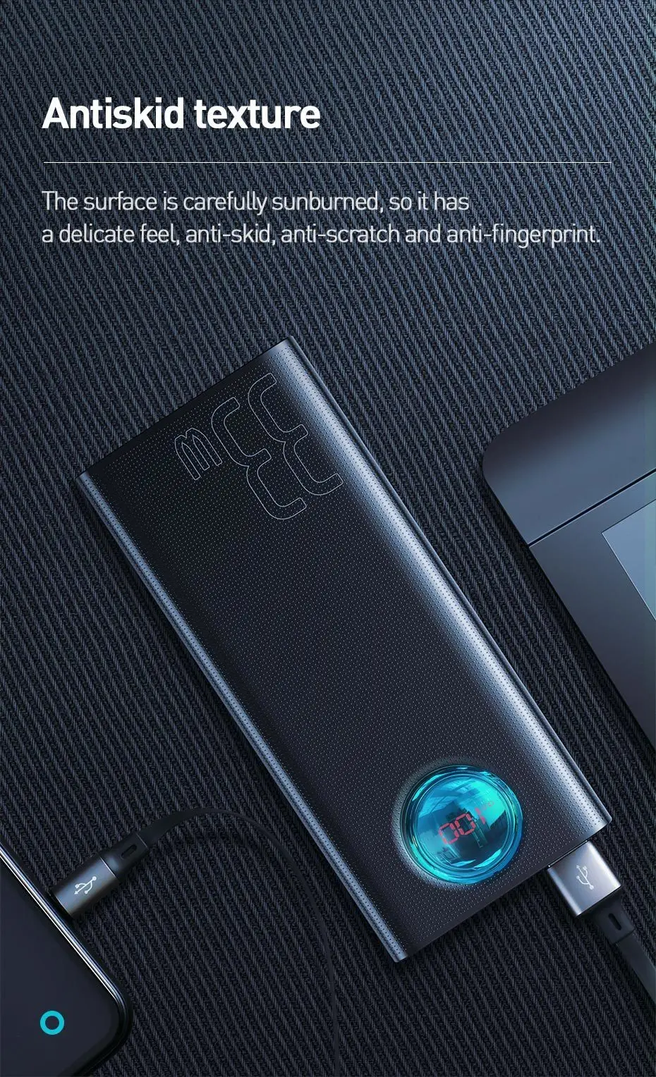 Baseus 30000 мАч Внешний аккумулятор USB C PD Быстрая зарядка 3,0 30000 мАч Внешний аккумулятор для Xiaomi Mi iPhone портативное Внешнее зарядное устройство