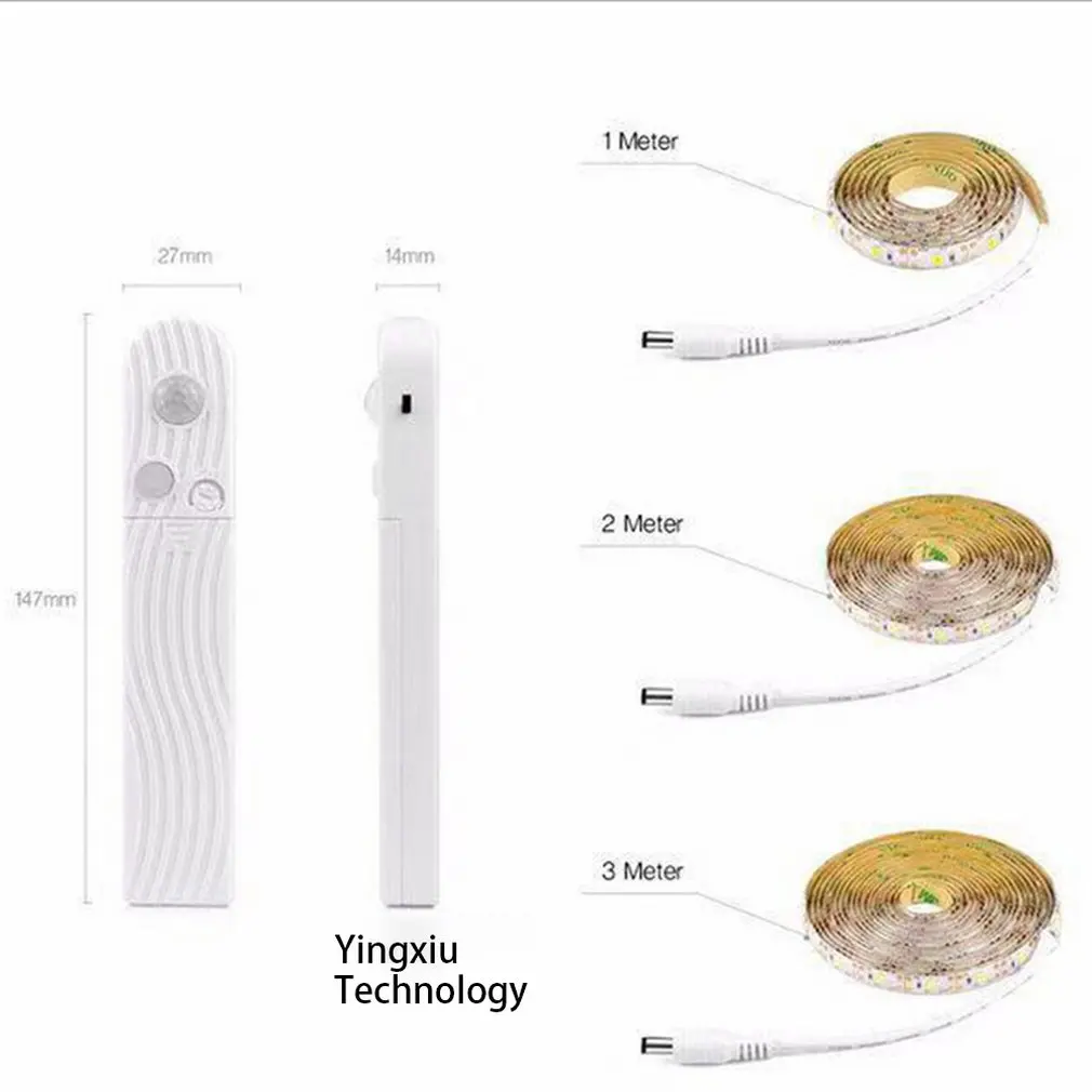 ICOCO Strip Light- LED Induction Light Bar- AAA Battery Box Human Body Light Bar Wardrobe Light with LED 3000K
