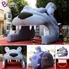 Personalized 4.8x4.5x3.8 Meters Inflatable Bulldog Head Tunnel Tent For Outdoor Event - BG-T0259 4