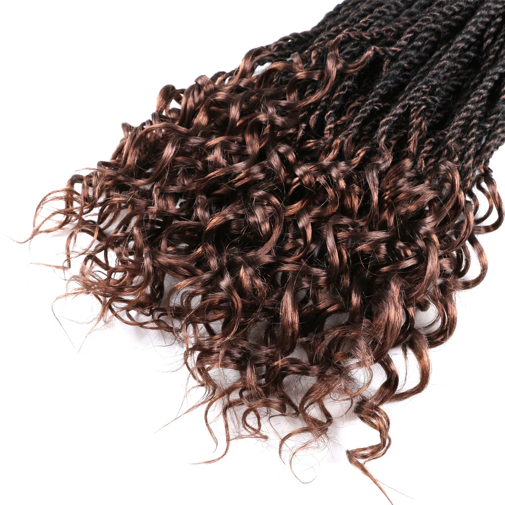 DAIRESS 18 &quotСенегальские крученые волосы с кудрявыми концами 30 корней вязанные