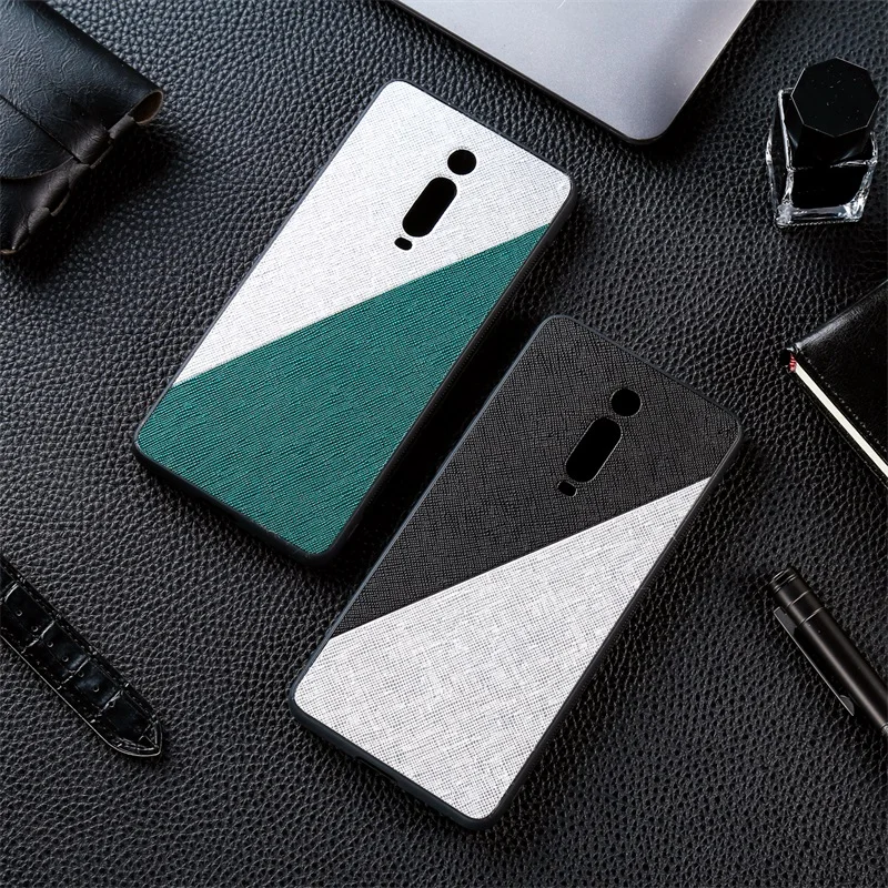 For Xiaomi Redmi K20 Pro Case Luxury Double Color PU Leather Soft TPU Back Cover Cases 9T mi Fundas Shell |