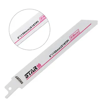 

Bi-Metal S922EF 150mm 6" Reciprocating Saw Blade Effective For Cutting Wood Woodworking